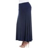 Plus Comfortable Fit Elastic Waist Maxi Skirt - 24seven Comfort Apparel™ - 2 of 4