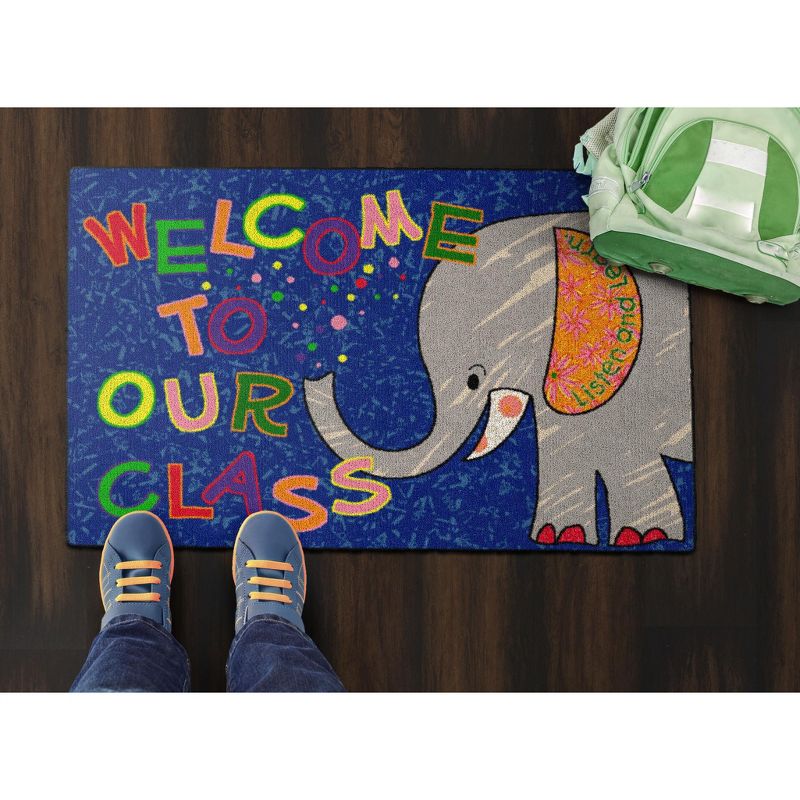 Flagship Carpets Elephant Welcome Mat, 2' x 3', 2 of 7