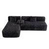 Maliang 110" Cloud Sectional Sofa, Upholstered Couch Free-combined Sofa for Living Room - 2 of 4