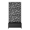 Dovelina Iron Black Arch Mobile Planters Planting Box Trellis for Climbing Plants - 2 of 4