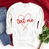 Simply Sage Market Women's Graphic Sweatshirt Text Me Heart - 2 of 4