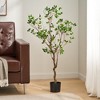 SKRAN Artificial Milan Leaf Bonsai,Faux Trees for Indoor Outdoor for Green Decorative Accent for Home,for Living Room,Office,Patio,Garden - 2 of 4