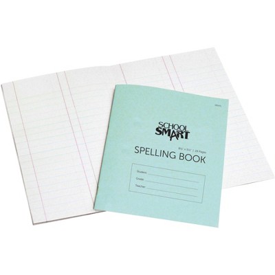 School Smart Spelling Blank Book, 5-1/2 x 8-1/2 Inches, 24 Pages, pk of 48
