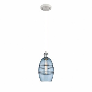 Vaz - 1 Light Cord Hung Mini Pendant In Industrial Style-8.13 Inches Tall and 5.88 Inches Wide - 1 of 1