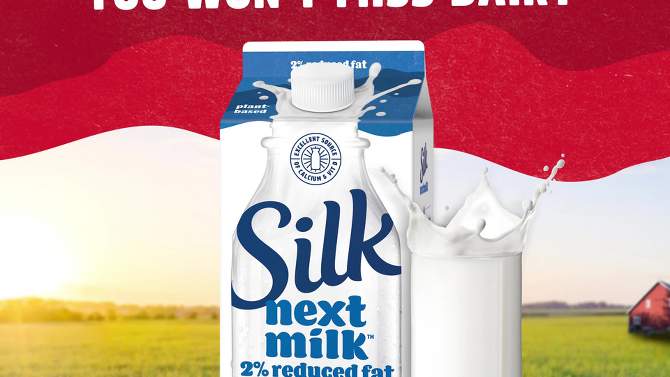 Silk Nextmilk 2% Reduced Fat Oat and Plant-Based Blend Milk - 59 fl oz, 2 of 20, play video