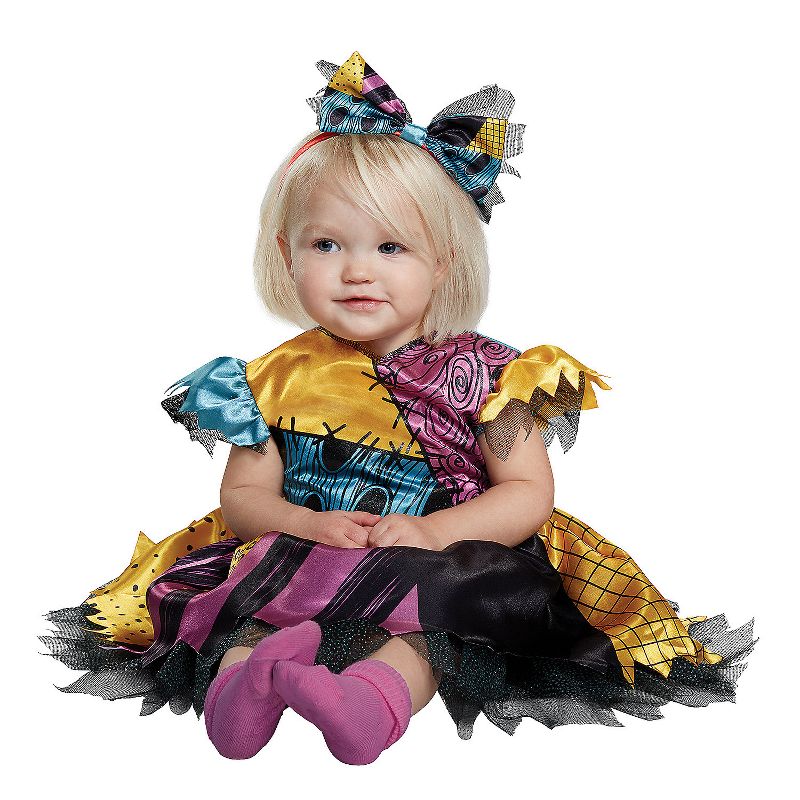 Disguise Toddler Girls' The Nightmare Before Christmas Sally Dress Costume, 3 of 4