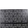 Grungis Matrix Metal Decorative Patio Screens,Freestanding Decorative Privacy Screen with Striped Rhombus Pattern for Balcony,76" H×48" W - 3 of 4