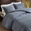 Sapphtopaz Duvet Set Bedding Set Twill Stone-Washed Softness Oversized Duvet Cover,3 Piece 1 Duvet Cover,2 Standard Shams - 3 of 4