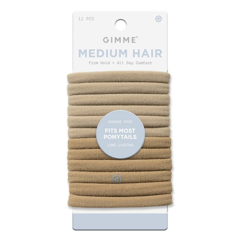 Gimme Beauty Medium Hair Tie Bands - Blonde - 12ct, 1 of 8