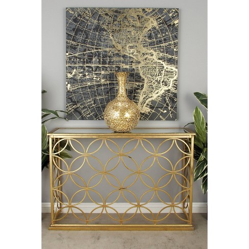 Majaci gold console deals table