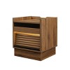 INFURNIC Nightstands Mid Century Modern Nightstand with 2 Drawers and Storage Shelf for Bedroom or Living Room, Brown, 17"*15.75"*19.2" - 3 of 4