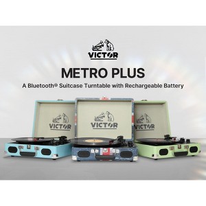 VICTOR VSRP-850B Metro Plus Portable Dual Bluetooth Suitcase Turntable - Parent - 1 of 4