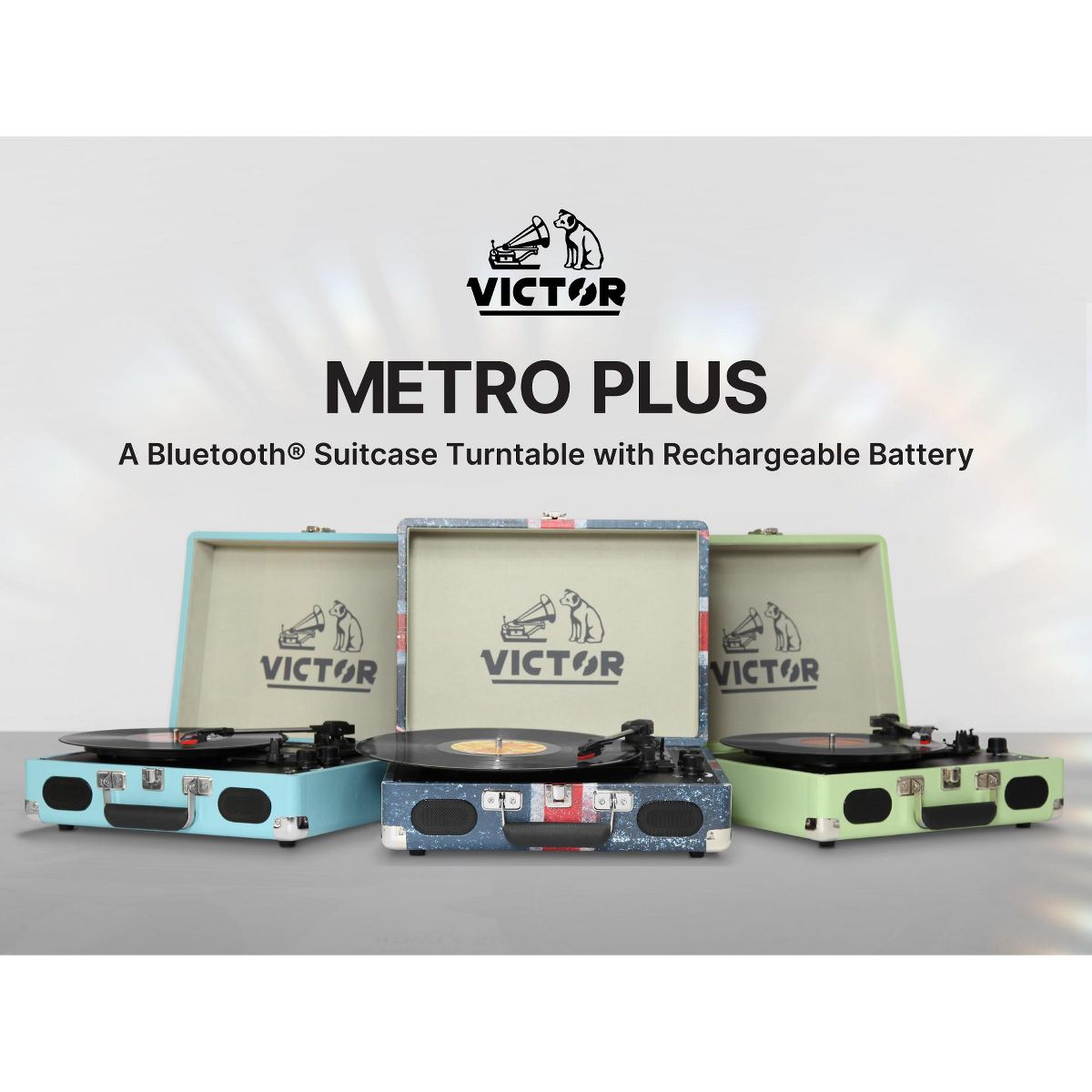 VICTOR VSRP-850B Metro Plus Portable Dual Bluetooth Suitcase Turntable - Parent