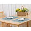 Unique Bargains Dining Table Washable Vinyl PVC Weave Placemats 18 x 12 Inches 6 Pcs - image 2 of 4