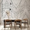 Tempaper & Co. 108"x78" Book-Matched Marble Black and White Peel and Stick Wall Mural Bright White - 4 of 4