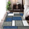 Large Geometric Machine Washable Rug with Rubber Backing for Living Room Modern Non-Slip Area Rug Easy-Cleaning Floor Carpet for Bedroom Dining Room - 4 of 4