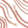 Ross-Simons 18kt Rose Gold Over Sterling Silver Flat Byzantine Bracelet Size 7 - 3 of 4