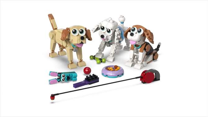 LEGO Creator 3 in 1 Adorable Dogs Animal Figures Toys 31137, 2 of 8, play video