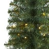 2ft. Green Artificial Christmas Tree with 35 LED Lights & 72 Branches – Petite Festive Holiday X-Mas Accent - 3 of 4