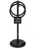 J&V TEXTILES Steel Towel Rack Holder Stand with 2 Hanging Rings for Bathroom Vanity Countertops - Space Saving Hand Towel Holder - 4 of 4