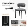 Lyngins Chenille Upholstered Dining Chairs Set of 4,Kitchen Chairs with Curved Backrest & Metal Frame, Accent Chairs for Kitchen,Dining Living Room - 4 of 4