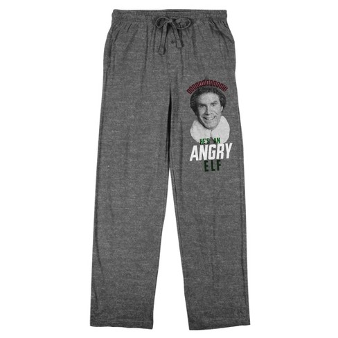 Elf omg! Santa! I Know Him! Men's Black Graphic Sweatpants-xxl : Target