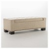 Explorer Storage Ottoman - Wheat - Christopher Knight Home: Upholstered Bench, Hardwood Frame, No Assembly Required - 2 of 4