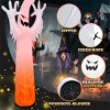 Syemin Decorative Holiday Scene Props Halloween Inflatable Decoration Giant Halloween Inflatable Ghost Decor Party Yard Decoration, White, 35"*35"*90" - 4 of 4
