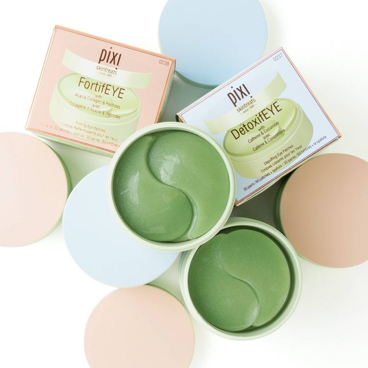 Pixi DetoxifEYE Hydrating and Depuffing Eye Patches with Caffeine and Cucumber - 60ct, 2 of 6