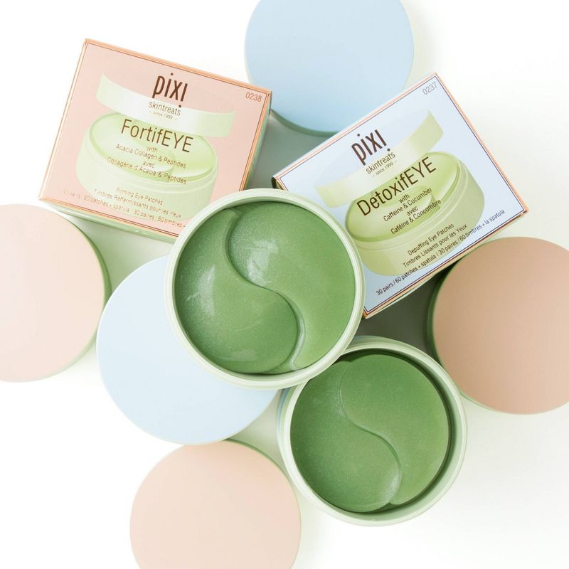 Pixi DetoxifEYE Hydrating and Depuffing Eye Patches with Caffeine and Cucumber - 60ct, 3 of 16