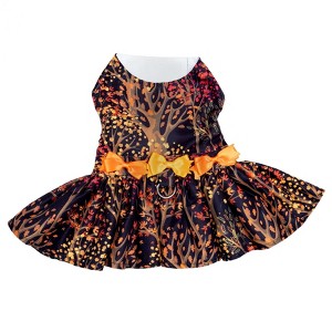 Doggie Design Fall Leaves Harness Dress With Matching Leash - 1 of 4