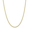 Black Bow Jewelry 2.75mm 10k Yellow Gold Solid Diamond Cut Rope Chain Necklace - 3 of 4