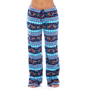 Just Love Womens  Print Plush Fleece Pajama Pants - 1 of 3