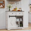 KTMBDW Buffet Cabinet with Drawers, Large Sideboard Buffet Storage Cabinet with Shelves and Sliding Doors for Kitchen, Dining Room - 3 of 4