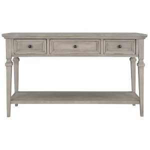 NicBex 2-Layer Console Table with 2 Storage Drawers 58"Long Sofa Table behind Couch Suitable for Entryway,Hallway,Living Room - 1 of 4