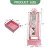 Kids Jewelry Cabinet with Full-Length Mirror, Storage Drawers & Jewelry Organizer, 46" Armoire for Girls Birthday Christmas Gift - 2 of 4