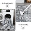 Machine Washable Rug, Foldable Velvet Carpet with Non-Slip Backing, Low Pile Soft Vintage Print, Ideal for Living Room and Bedroom. - 4 of 4