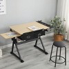 Standing Desk Modern with Adjustable MDF Top and Storage Drawers for Home Office 38in Wide-3irtyhousy - 3 of 4