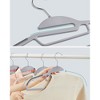 SONGMICS 30 Pack Coat Hangers, Heavy-Duty Plastic Suit Hangers, S-Shaped Opening, Space-Saving, 360º Swivel Hook, 16.3 Inches Wide - 2 of 4