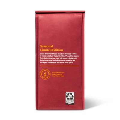 Naturally Flavored Maple Bourbon Light Roast Ground Coffee - 12oz - Good & Gather™