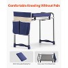 VEVOR Garden Kneeler and Seat, 11 in Wide Thick Kneeling Pad, Heavy Duty Garden Kneeling Stool, Folding Garden Seat with 1 Tool Bag, Silver&Blue - 3 of 4