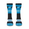 NFL Carolina Panthers Youth Mixer Crew Socks: Cushioned Heel & Toe, Knit Fabric - 2 of 3