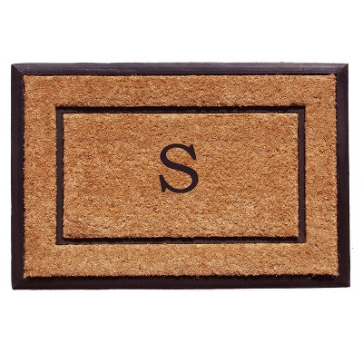 Calloway Mills 101631830S The General Monogram Doormat 18 In. x 30 In. Letter S