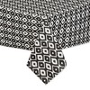 Design Imports  Black Ikat Outdoor Tablecloth With Zipper 60X84 - 2 of 4