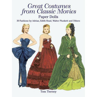 Great Costumes from Classic Movies Paper Dolls - (Dover Paper Dolls) by  Tom Tierney (Paperback)