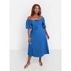 Rebdolls Women's Have It All Peasant Top A-Line Midi Dress - 2 of 4