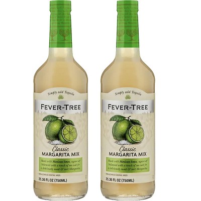 Fever Tree Classic Margarita Mix - Premium Quality Mixer - Refreshing Beverage for Cocktails & Mocktails 750ml Bottles