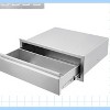 Garvee Stainless Steel BBQ Drawer for Outdoor Kitchen - 30" W x 23" D x 10" H, Weather-Resistant Flush Mount with Silent Operation - 2 of 4