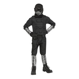 Halloween Express Kids' Gaming Fighter Halloween Costume - Size 5-6 - Black - 1 of 1
