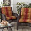Kensington Garden 2pc 24"x22" Outdoor Seat and Back Chair Cushion Set - 2 of 4